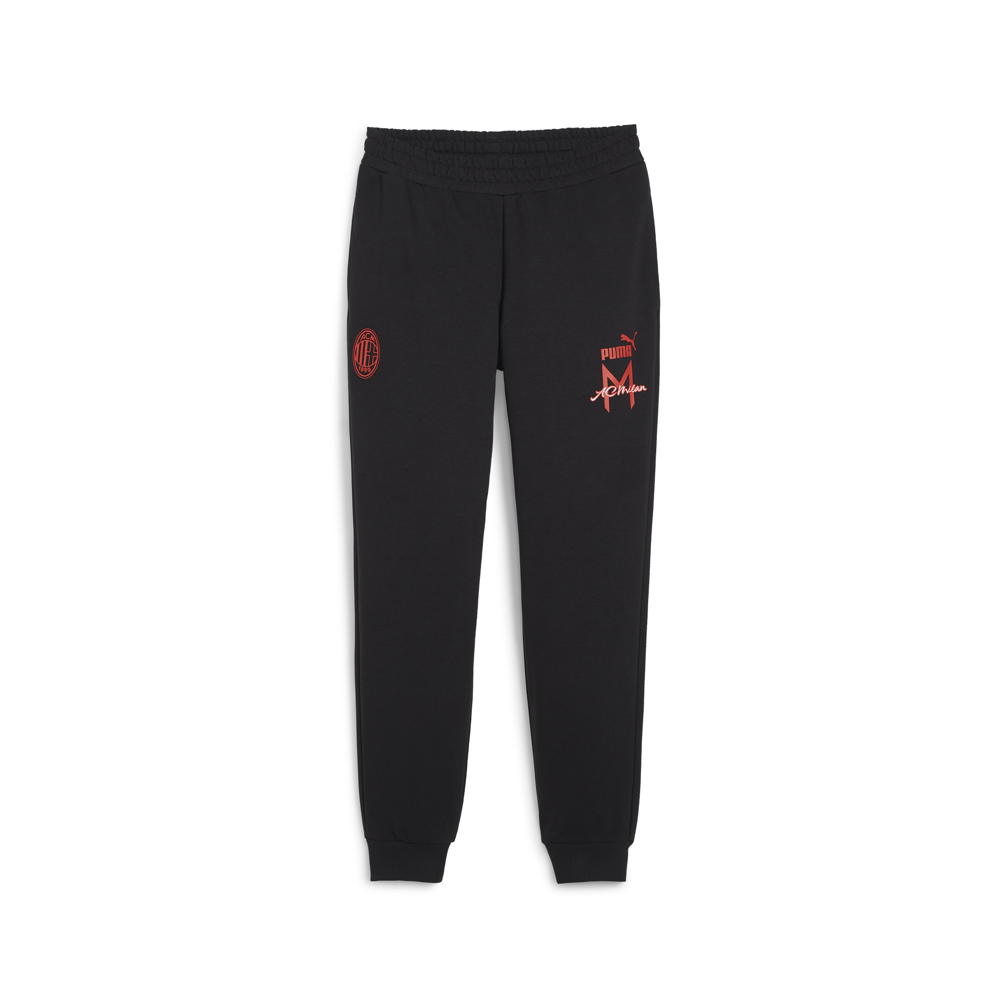 Pantaloni joggers neri da uomo con dettagli rossi Puma AC Milan Ftblicons, Abbigliamento Sport, SKU a723000122, Immagine 0